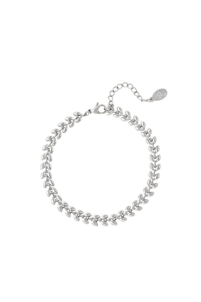 Armband Blätter Goldfarbe Edelstahl