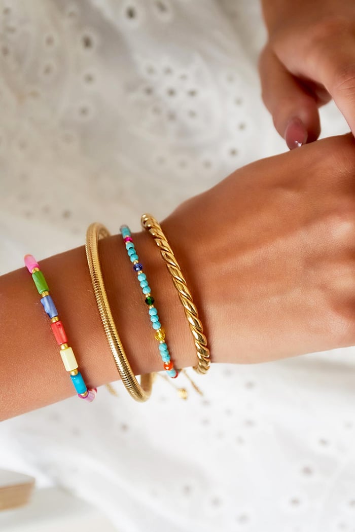 Buntes Armband - Rainbow-Kollektion Multi Edelstahl Bild2