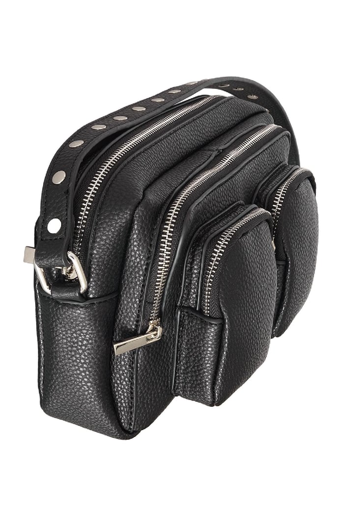 Bolso bandolera de piel sintética Negro Poliuretano h5Imagen2