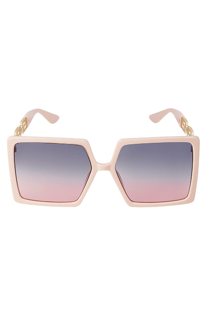 Quadratische Sonnenbrille Rosa PC One size h5Bild4