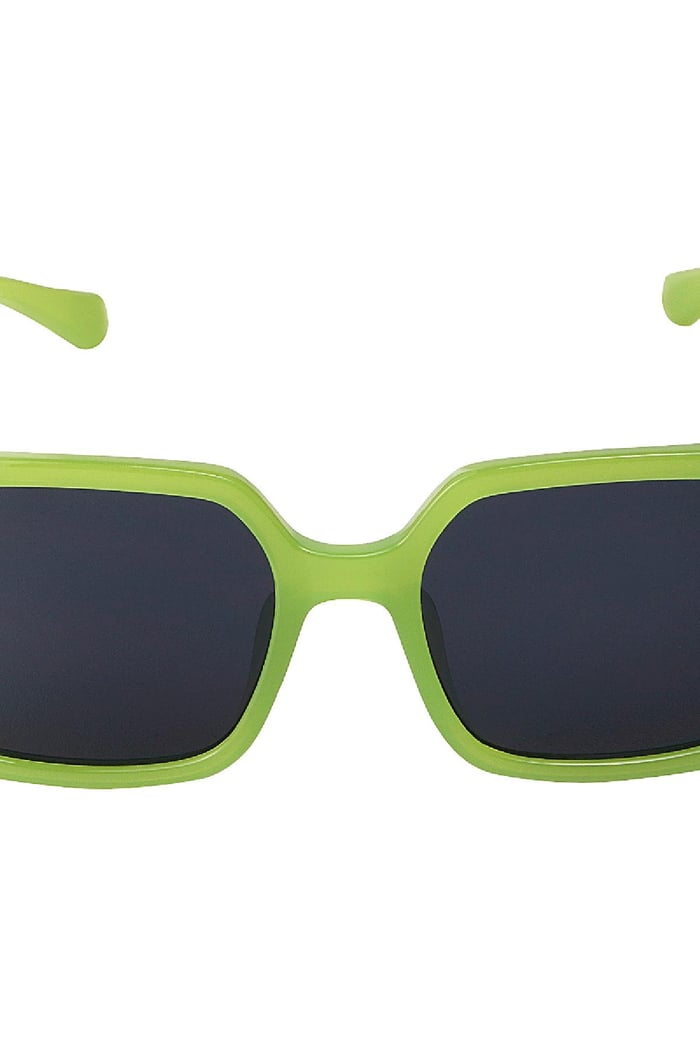 De grosses lunettes de soleil colorées Vert PC One size h5Image3