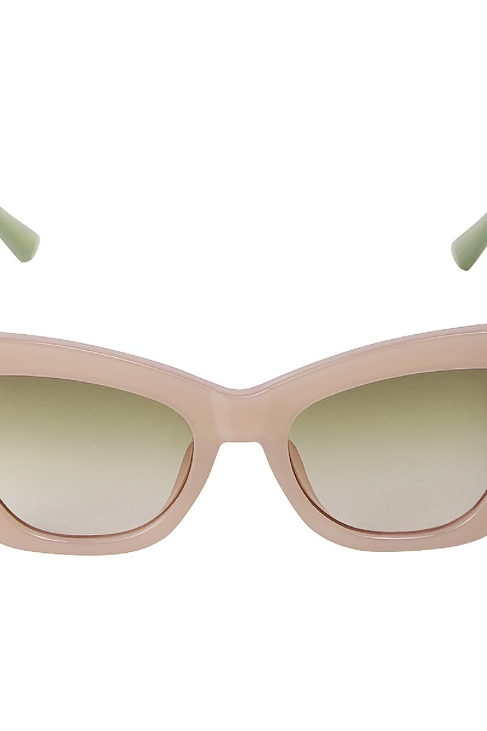 Sonnenbrille mit großem Rahmen Rosa PC One size Bild2
