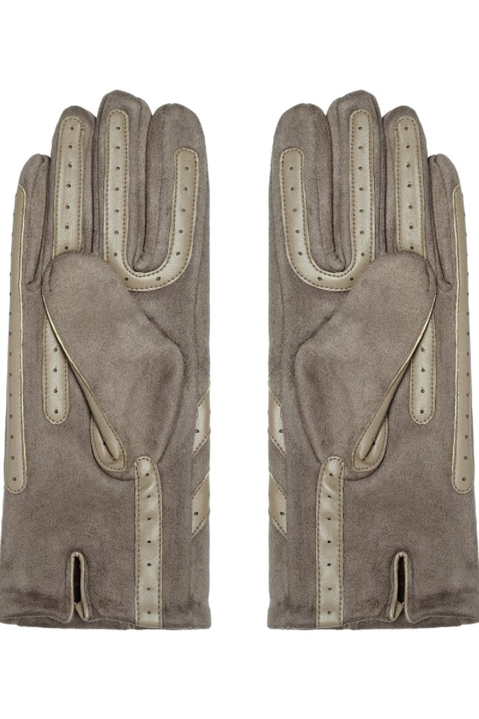 Gants Runway Beige Polyester Taille unique h5Image2