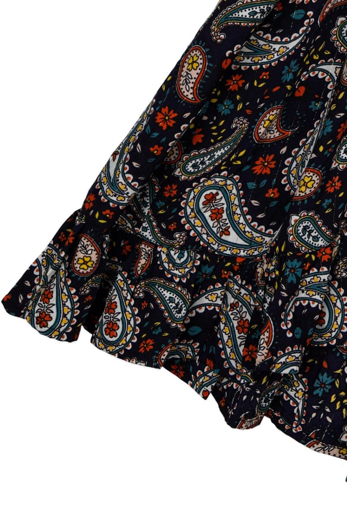 Vestido Paisley Print Azul oscuro S h5Imagen5