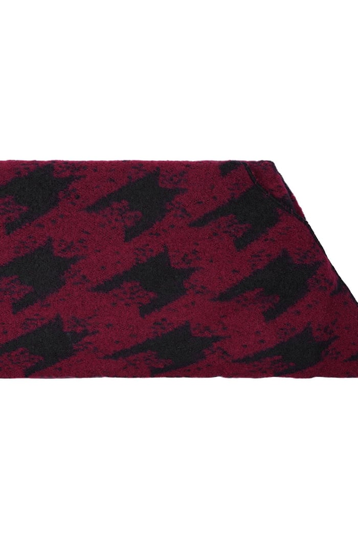 sciarpa invernale Red Polyester Immagine3