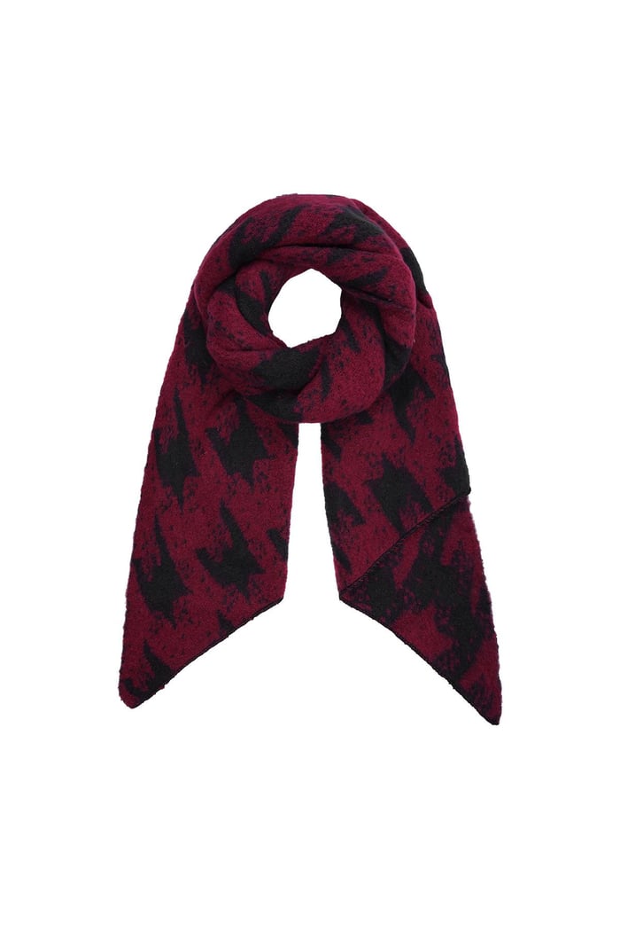 sciarpa invernale Red Polyester 