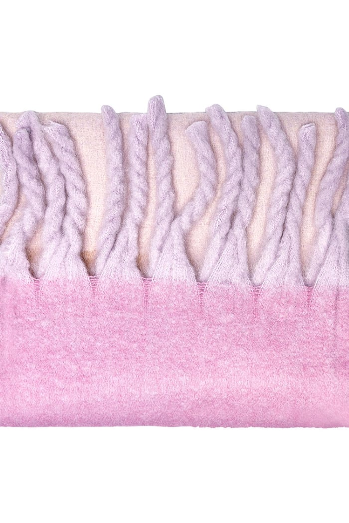 Scarf light colors Rose Polyester h5Picture2