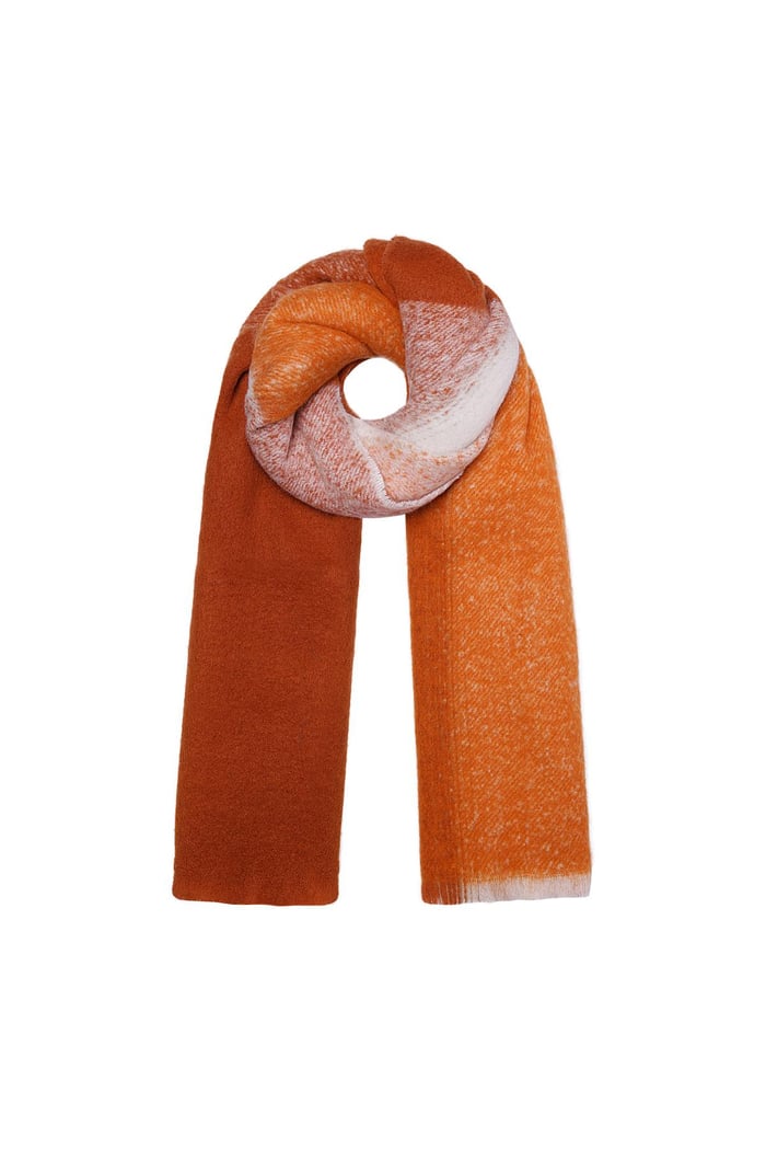 Sciarpa sfumata arancione Orange Polyester 