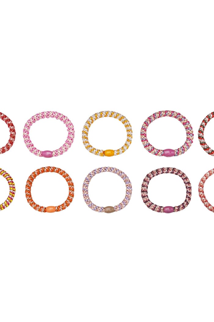Hair tie bracelets Multi Polyester Picture3