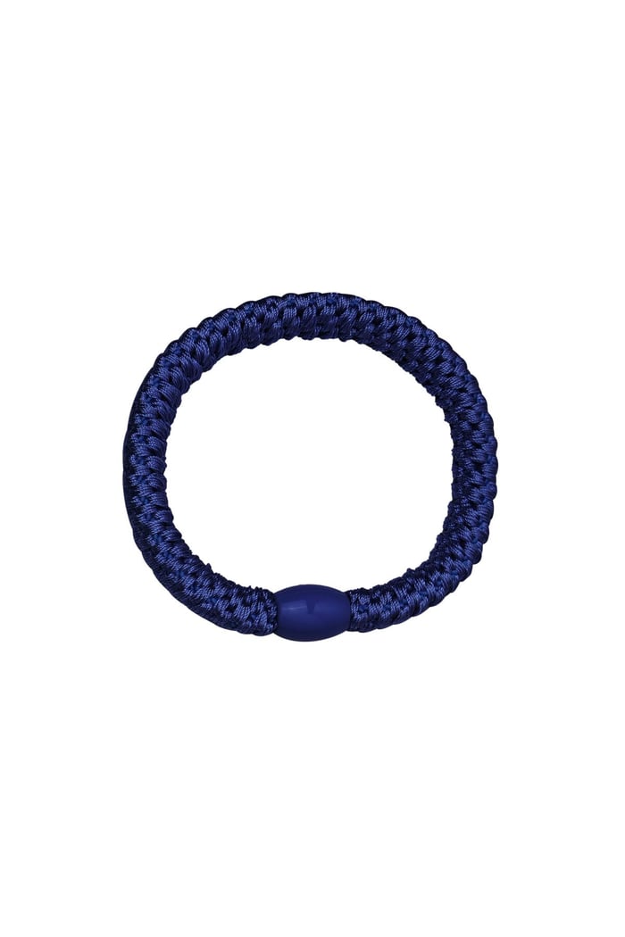 Lot de 5 bracelets élastiques à cheveux Noir Polyester