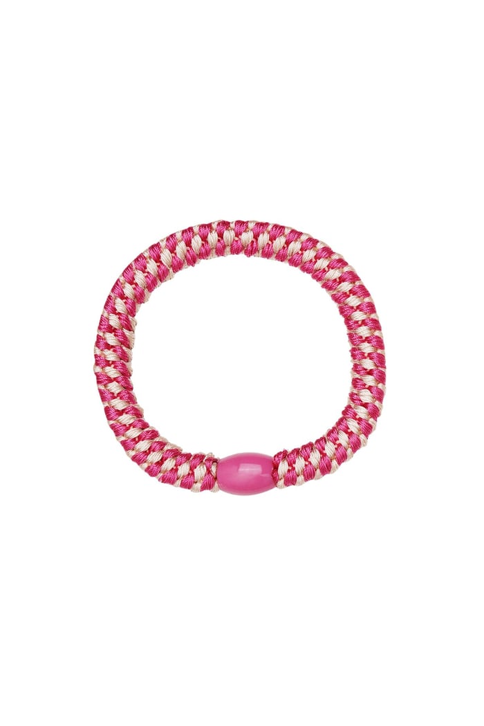 Lot de 5 bracelets élastiques à cheveux Light Blue Polyester