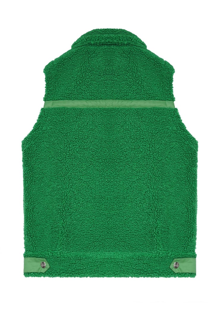 Body warmer en peluche Vert S Image8