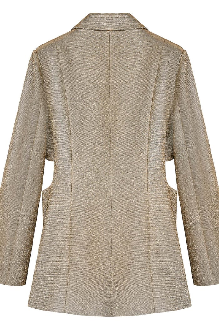 Blazer cut out - Holiday essentials Goud kleur S Afbeelding2