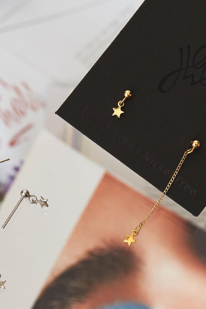 Boucles d'Oreilles Le Petit Prince Argenté Cuivré Image2