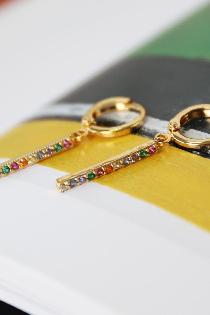 Ohrringe Glitter and Glamour Silber Kupfer Bild5