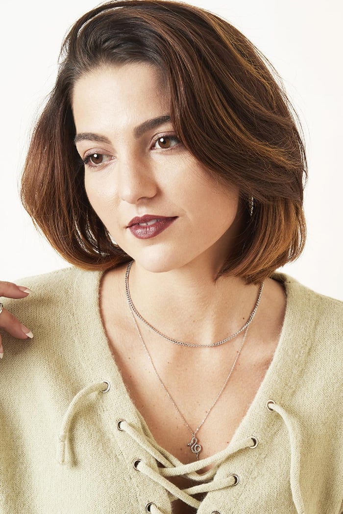 Collar Chained Snake Plata Acero inoxidable Imagen3