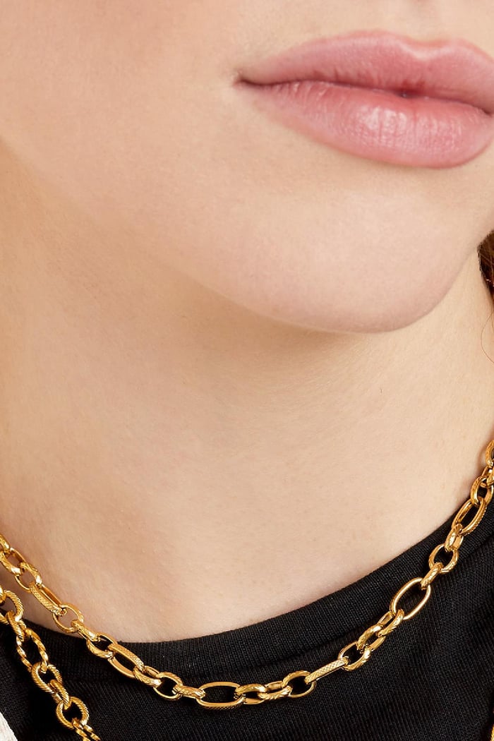 Collar Interlink Plata Acero inoxidable Imagen2