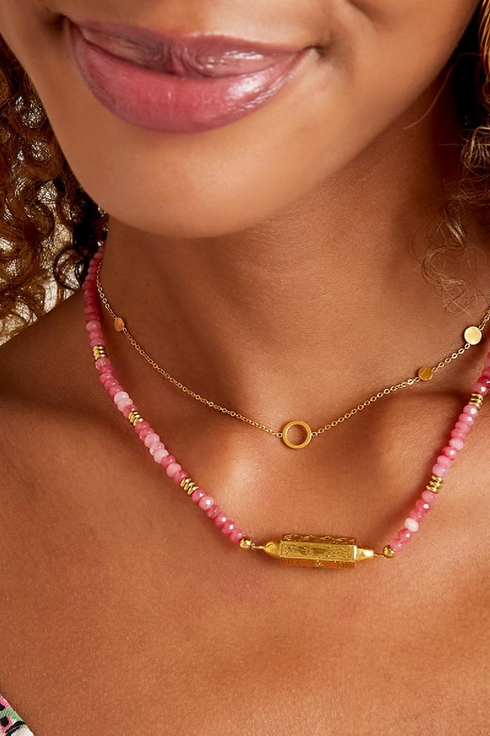 cercles de collier en acier inoxydable couleur or Image3