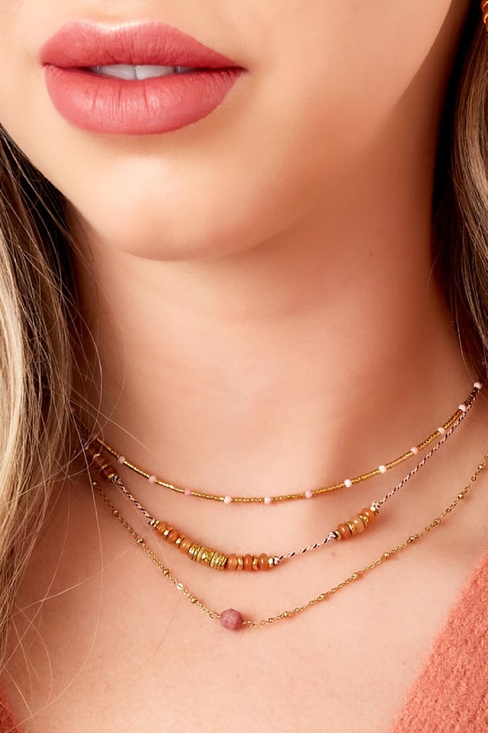 Necklace natural stones Black Picture4