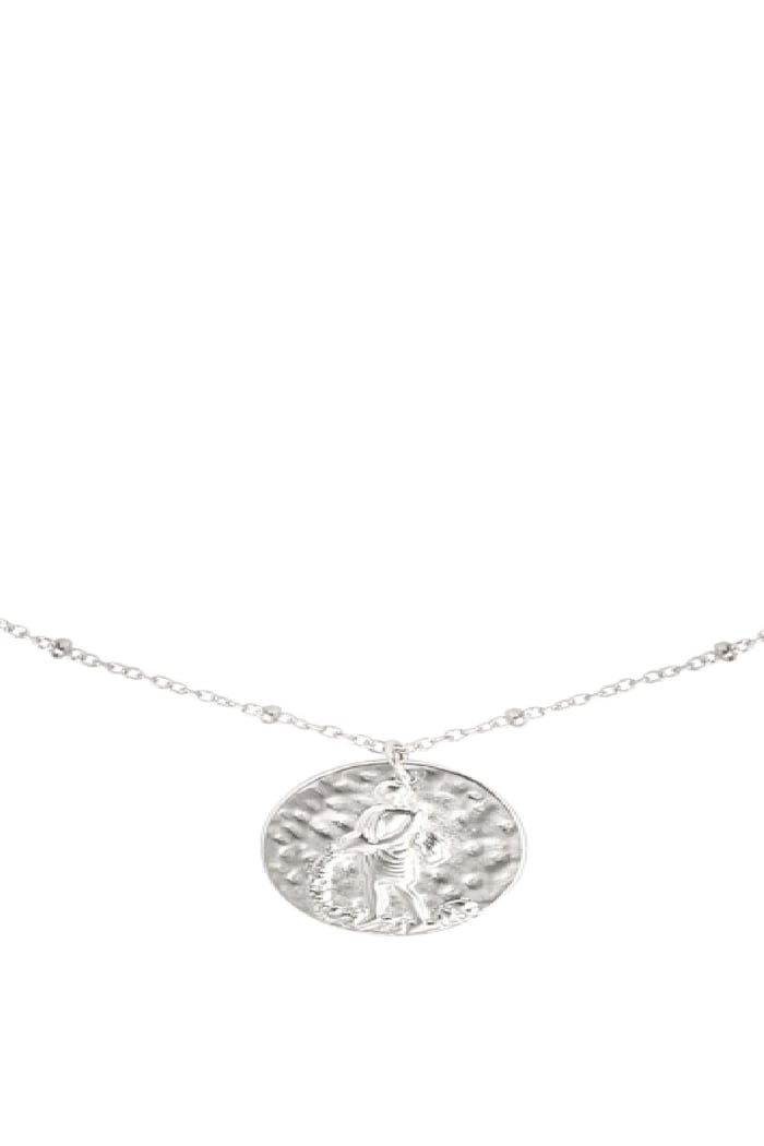 Necklace Constellation - Aquarius Silver Color Stainless Steel Picture3