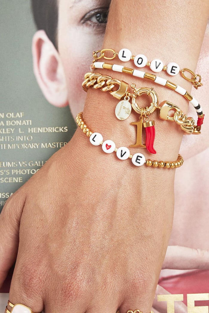 DIY Charm Digits Gold - 5 Couleur or Acier inoxydable h5Image3