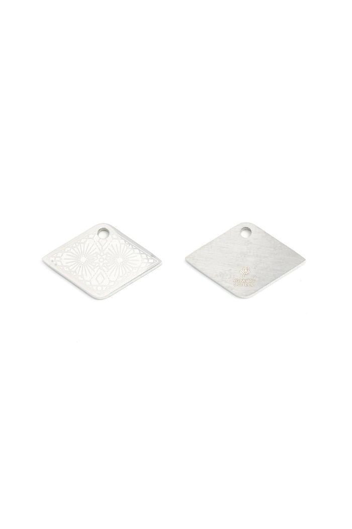Charm Star Silver Color Stainless Steel 