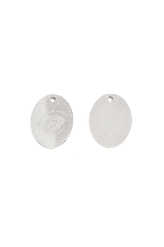 Charme Donut Silber Edelstahl
