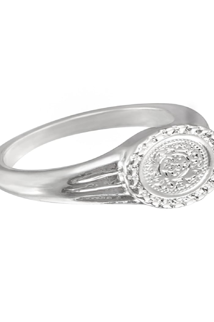 ring roman coin #16 plata chapado en  Imagen3