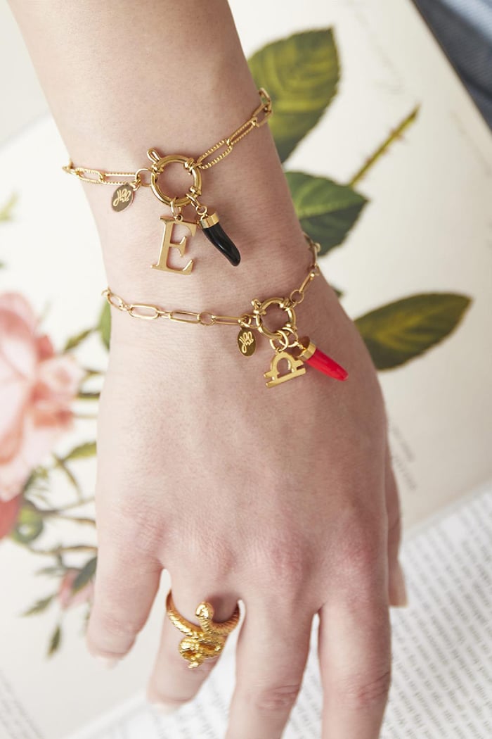 Armband Chain Cora Goud kleur Stainless Steel Afbeelding3