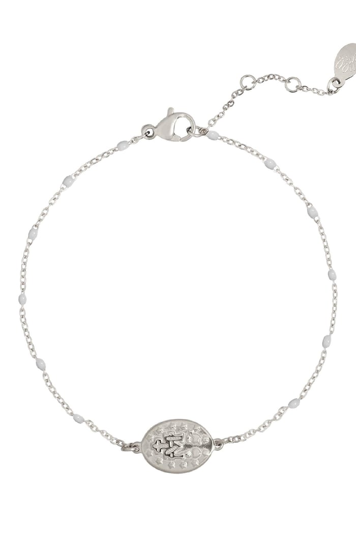 Bracelet Holy Coin Grey & Silver Color Stainless Steel Picture2