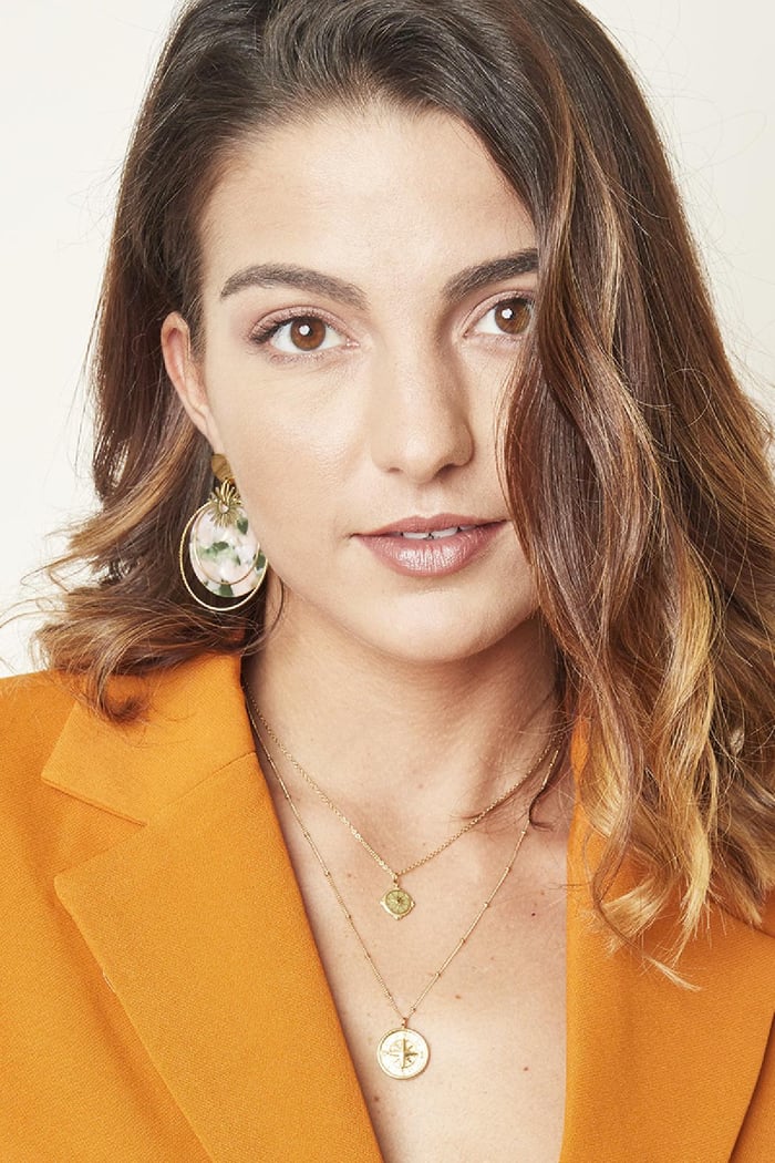 Boucles d'oreilles Rounder Gris Acier inoxydable Image3