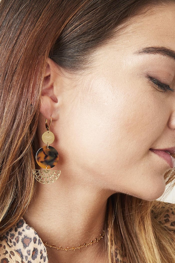 Boucles d'oreilles Tortoise Acier inoxydable Image2