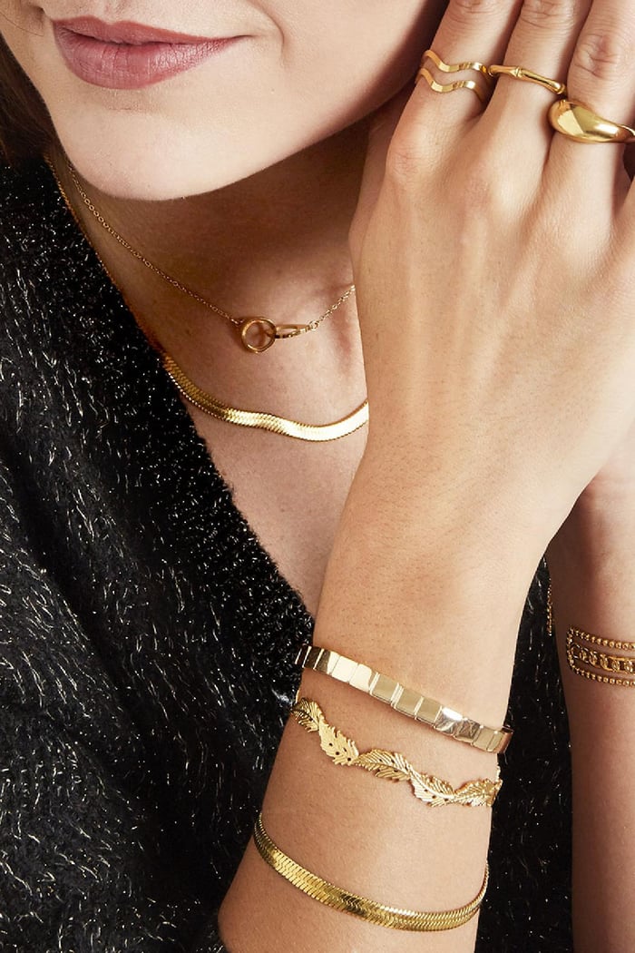 Bracelet Retreat Gold Color Stainless Steel Picture2