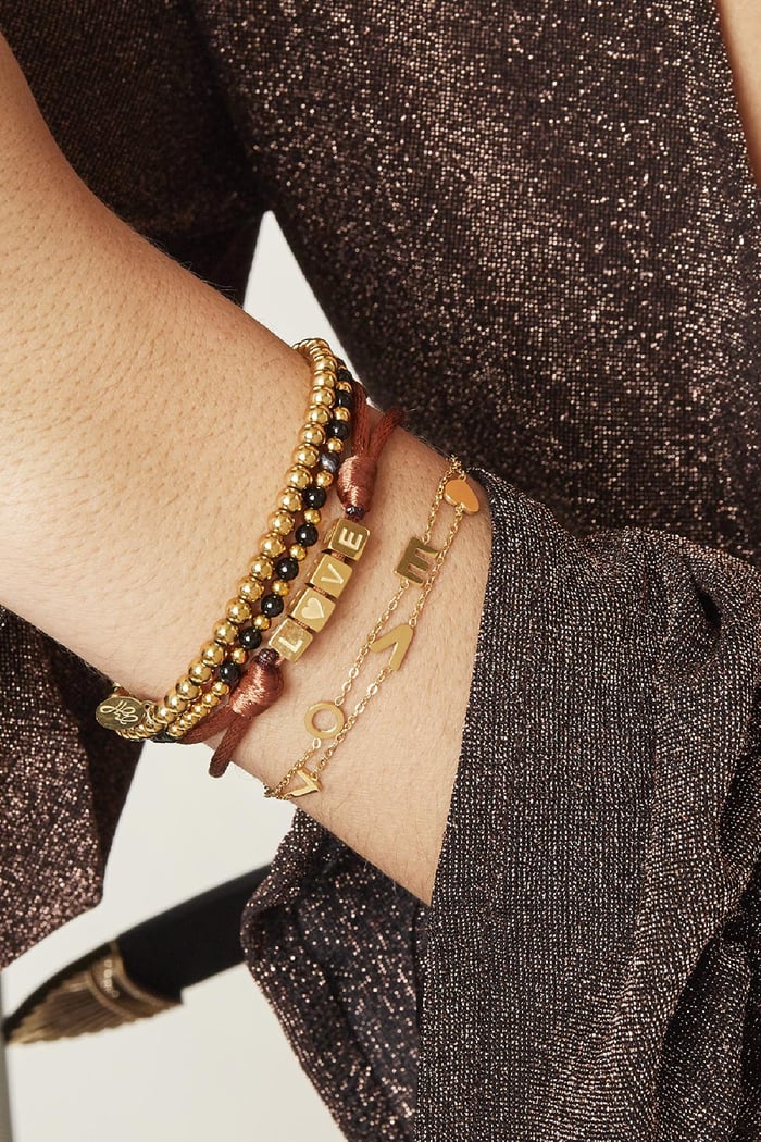 Bracelet Love Argenté Acier inoxydable Image2