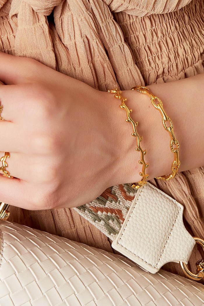 Bracelet Branche Ondulée Couleur or Acier inoxydable One size Image2