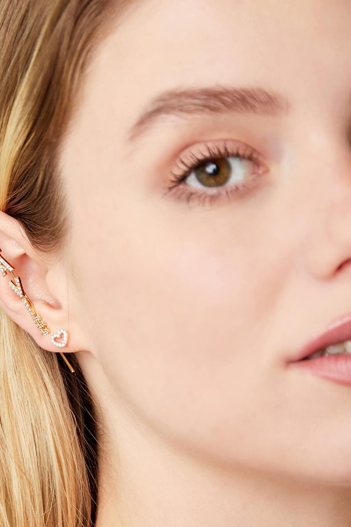 Ear crawler La Vie Silver Color Copper Immagine3