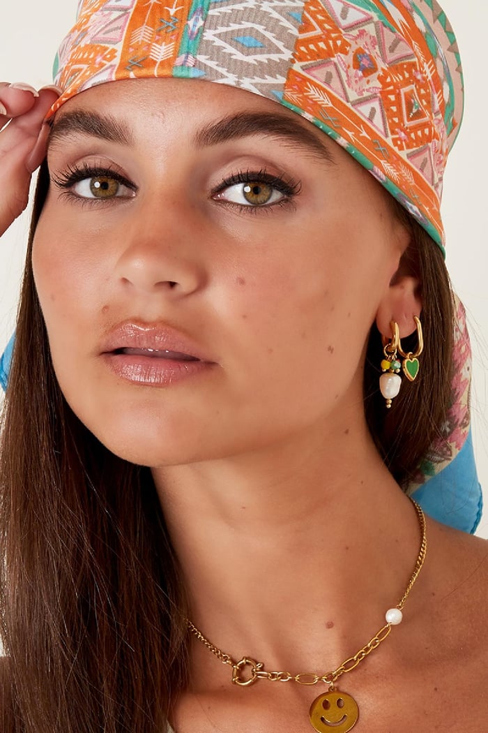 Bungelende parel - #summergirls collection Goud kleur Stainless Steel Afbeelding3