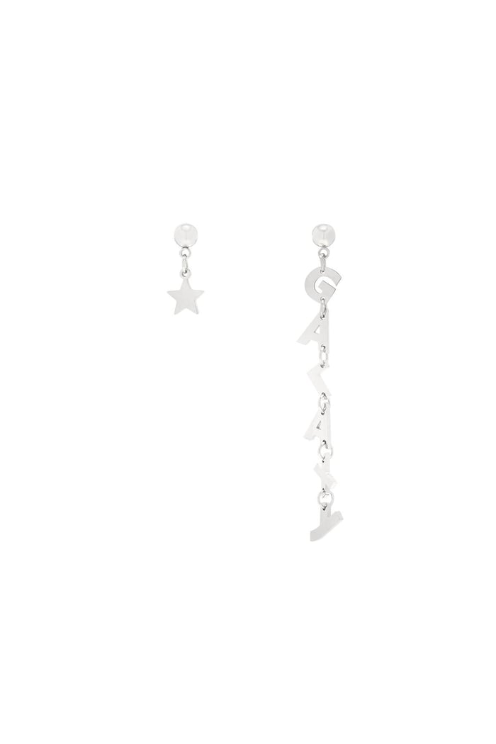 Earrings Galaxy Star Silver Color Stainless Steel 