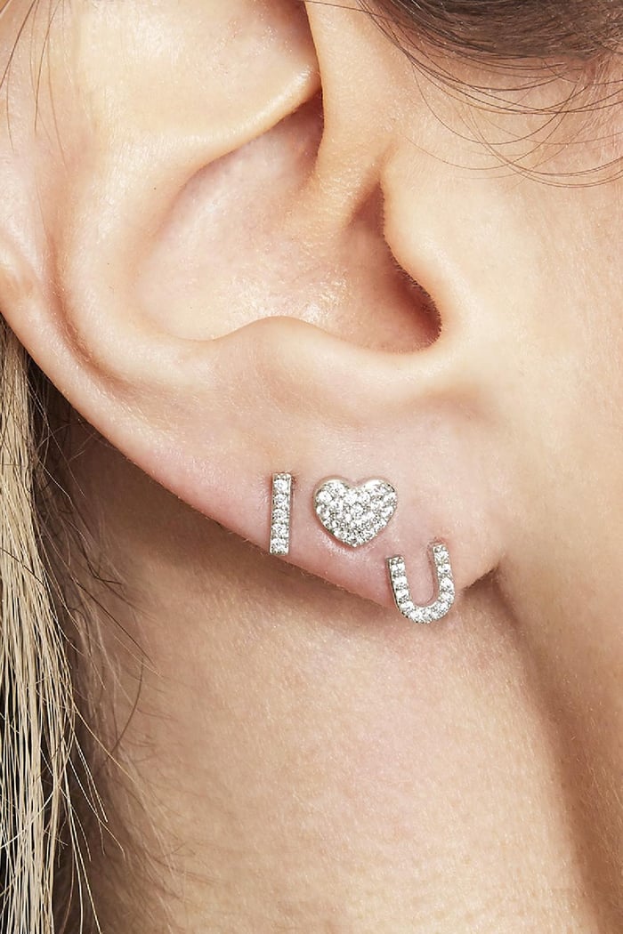 Piercing Heart Plata Cobre,Acero inoxidable h5Imagen2