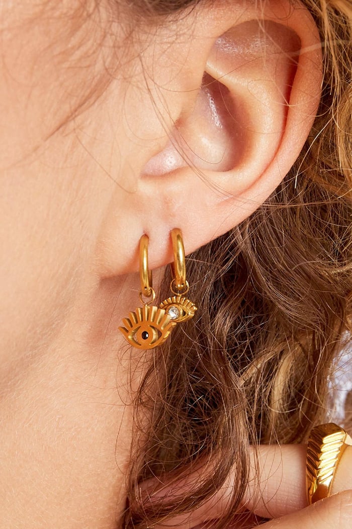Boucles d'oreilles Surprise! Argenté Acier inoxydable h5Image2