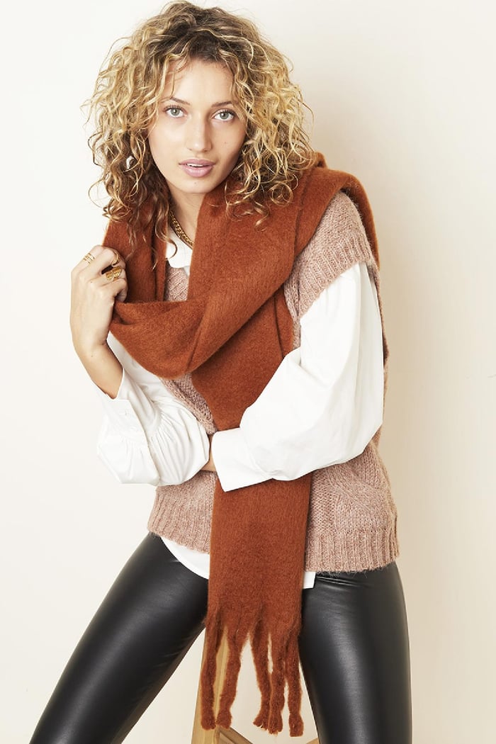 Sjaal In Between Donkerblauw Polyester Afbeelding2