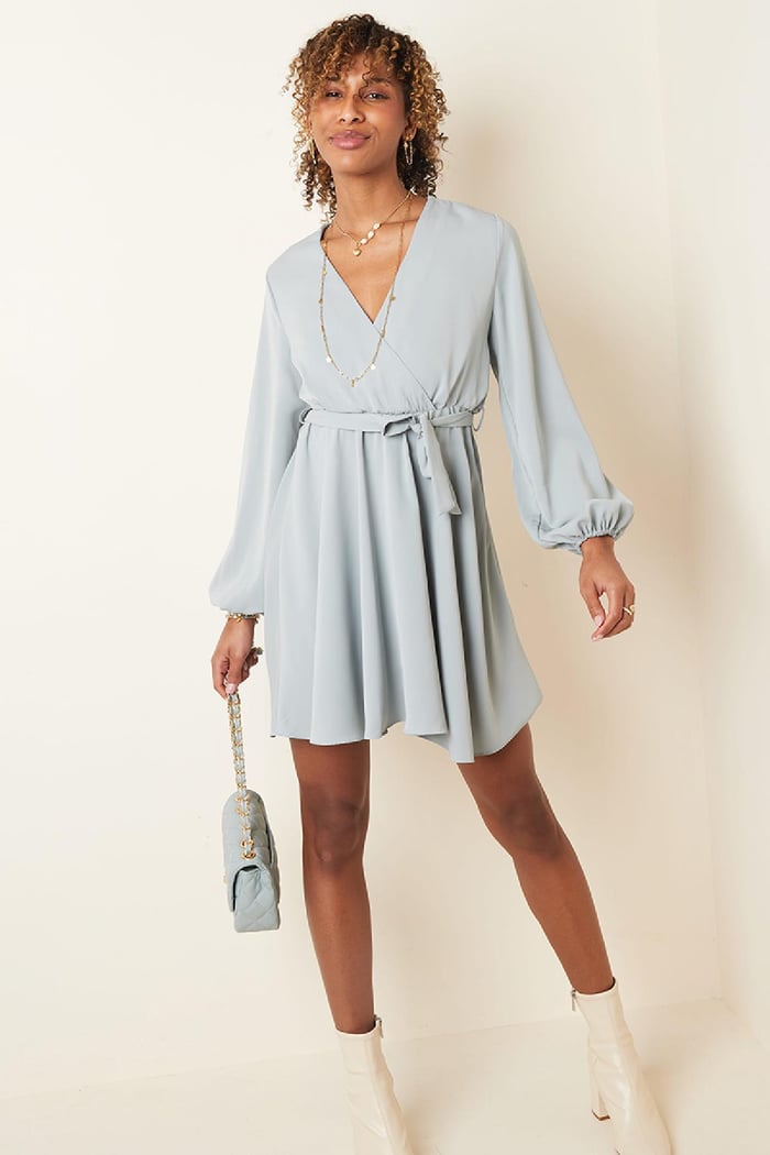 Chiffon dress Black S Picture4
