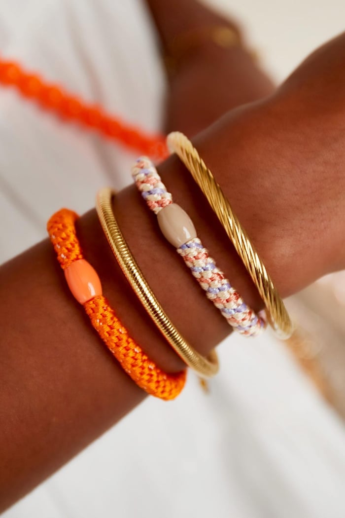 Hair tie bracelets Multi Polyester Picture2