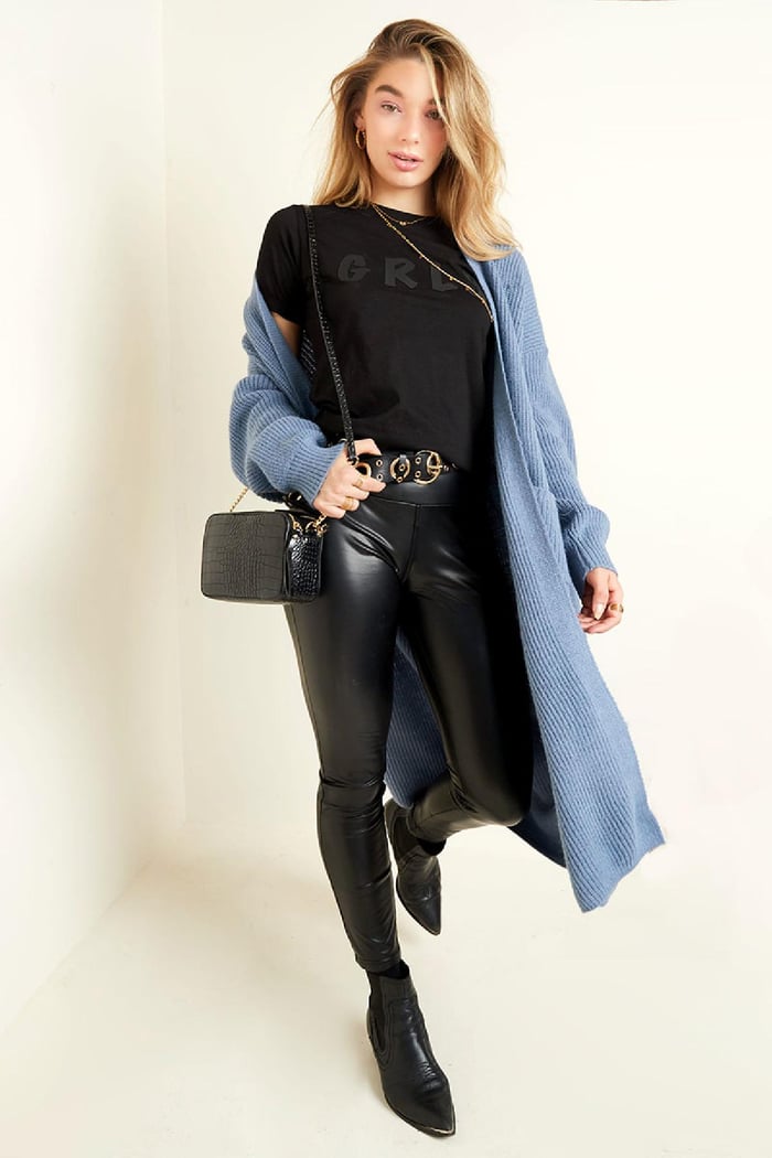 Extralange Strickjacke Offwhite S/M h5Bild4