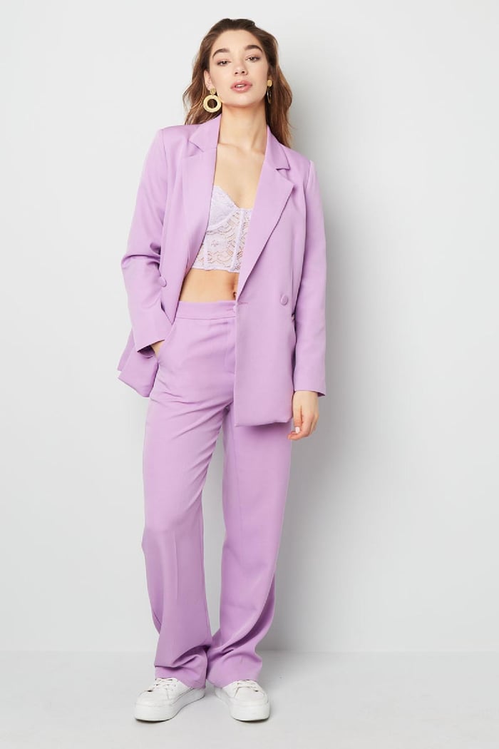 Schlichter Basic-Blazer Lachsfarben S Bild11