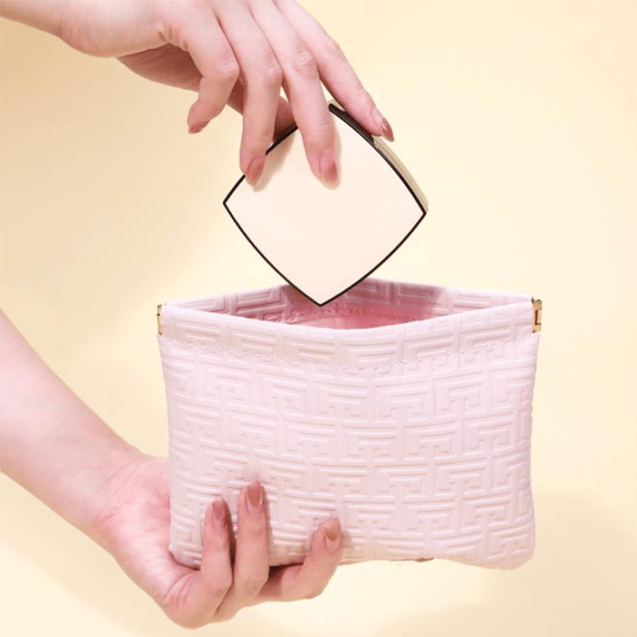 1 Piece Minimalist Series Multiuse Plaid High-capacity Women's Cosmetic Bags h5Picture5