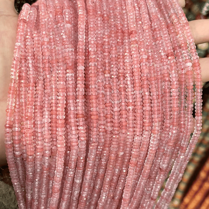 1 String Exquisite Natural Stone Jewelry Beads(DIA:2*4mm) h5Picture4