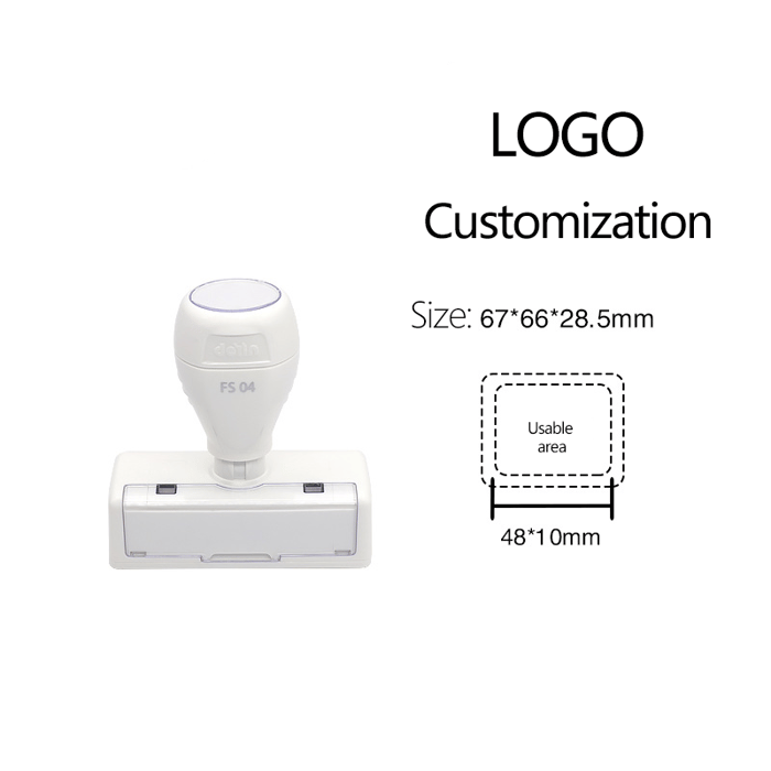 1 Piece DIY LOGO Plastic Stamp(3 ink bottles included with stamp)