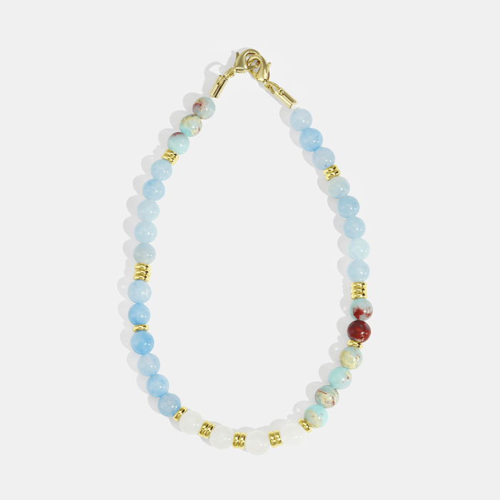 1 Piece Luxurious Beads Natural Stones Phone Chain Picture2