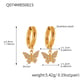 Q074-Golden Butterfly Zircon Earrings Picture13